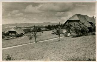 Ansichtskarte «An der Egg b. Röthenbach»; Photo F. Aeschlimann, Langnau; Abstempelung unleserlich, Ausgabejahr vermutlich 1934; gelaufen nach Signau