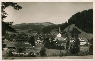 Ansichtskarte «Röthenbach i/E.»; abgestempelt «THUN BAHNHOF, 28.VII.31»; gelaufen nach Berlin