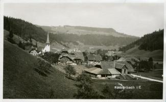 Ansichtskarte «Röthenbach i/E.»; abgestempelt «Geb. Telegr. Komp. 13 Feldpost, 29.9.29»; gelaufen nach Andermatt