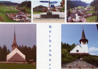 Ansichtskarte «Röthenbach»; E. Bichsel, Röthenbach i. E.; Ausgabejahr unbekannt; ungelaufen