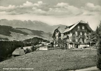 Ansichtskarte «Kurhaus Chuderhüsi»; Verlag Globetrotter G.m.b.H., Luzern; abgestempelt «RÖTHENBACH (EMMENTAL), 19.VIII.49»; gelaufen nach Frick AG