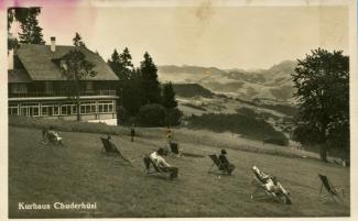 Ansichtskarte «Kurhaus Chuderhüsi»; Verlag E. Blau; Photo J. Schaja, Bern; Ausgabejahr unbekannt; ungelaufen