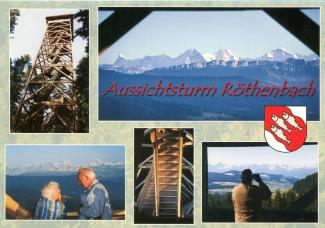Ansichtskarte «Aussichtsturm Röthenbach»; Verlag: Hans Kern, 3537 Eggiwil; Ausgabejahr unbekannt; ungelaufen