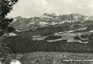 Ansichtskarte «Ausblick vom Chuderhüsi auf Hohgant»; Verlag Globetrotter G.m.b.H., Luzern; ungelaufen