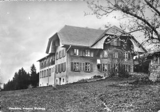 Ansichtskarte «Gauchern, Pension Waldegg»; Verlag Globetrotter G.m.b.H, Luzern; ungelaufen; ca. 1950