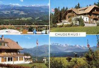 Ansichtskarte «KURHAUS CHUDERHÜSI»; Verlag Globetrotter G.m.b.H – Karten u. Dias – 6000 Luzern; abgestempelt «3538 RÖTHENBACH IM EMMENTAL, 9.5.69»; gelaufen nach Wetzikon ZH