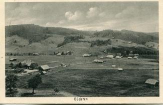 Postkarte «Süderen» G. Muheim, Phot., Wattenwil abgestempelt «SÜDEREN, 20.XII.?» gelaufen nach Adelboden